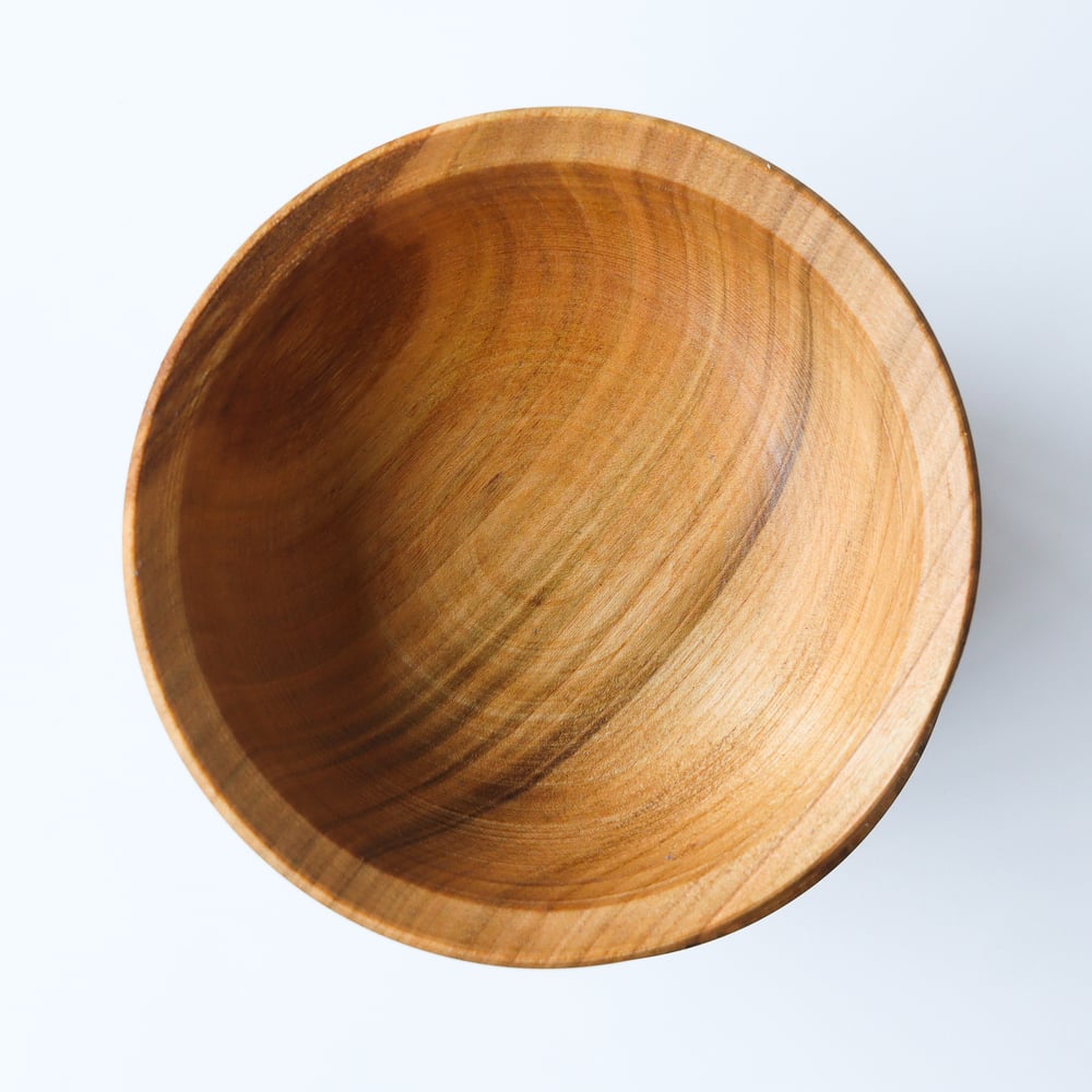 Pole Lathe Turned Cherry Bowl