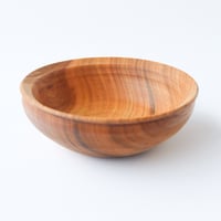 Image 3 of Pole Lathe Turned Cherry Bowl