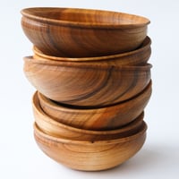 Image 1 of Pole Lathe Turned Cherry Bowl