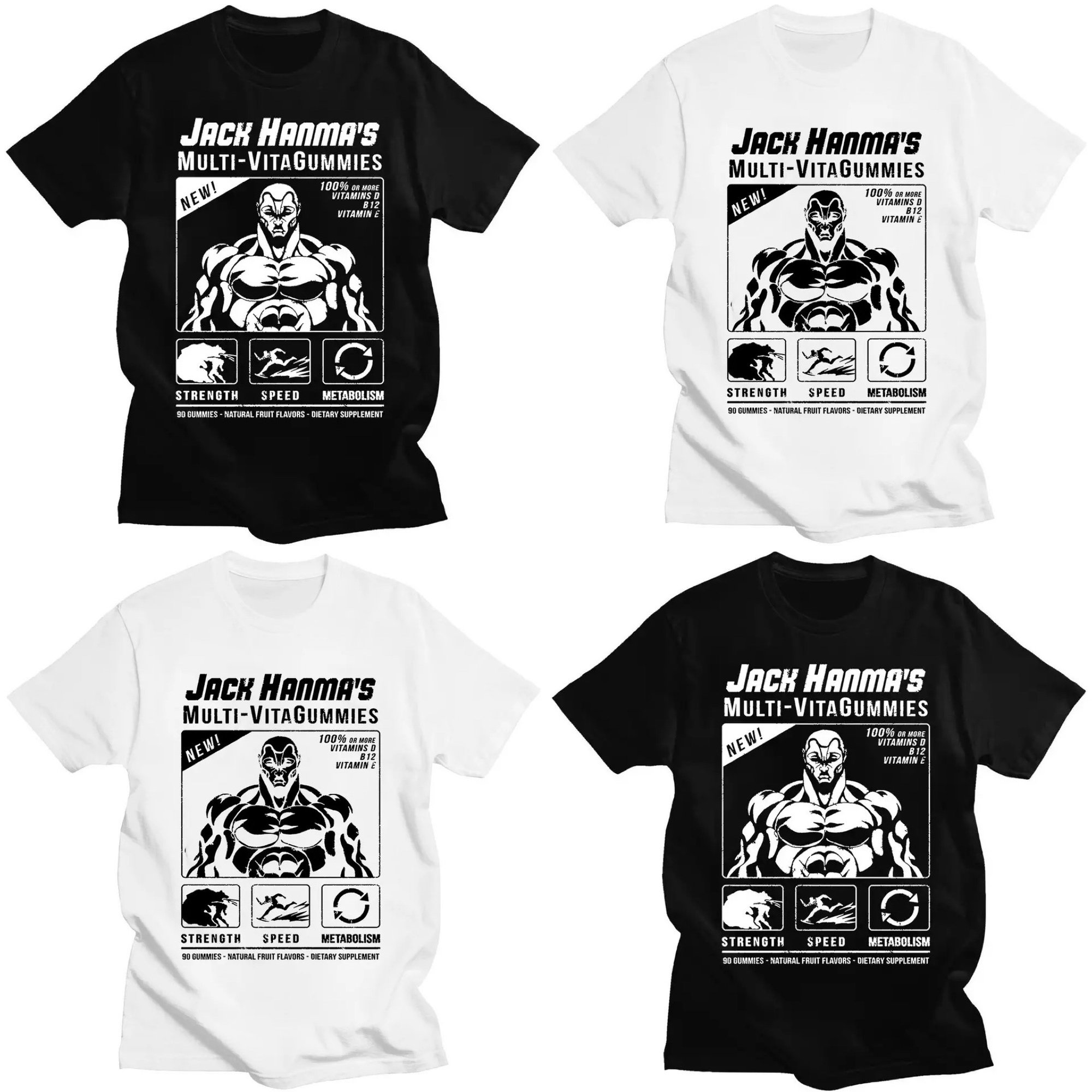 Image of T-shirt Jack Hanma “Supplements”