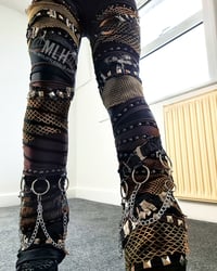 Image 3 of BLACK/BROWN CHAIN BOOTCUTS