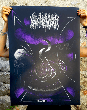BLOOD INCANTATION (Hellfest 2022), screenprinted poster