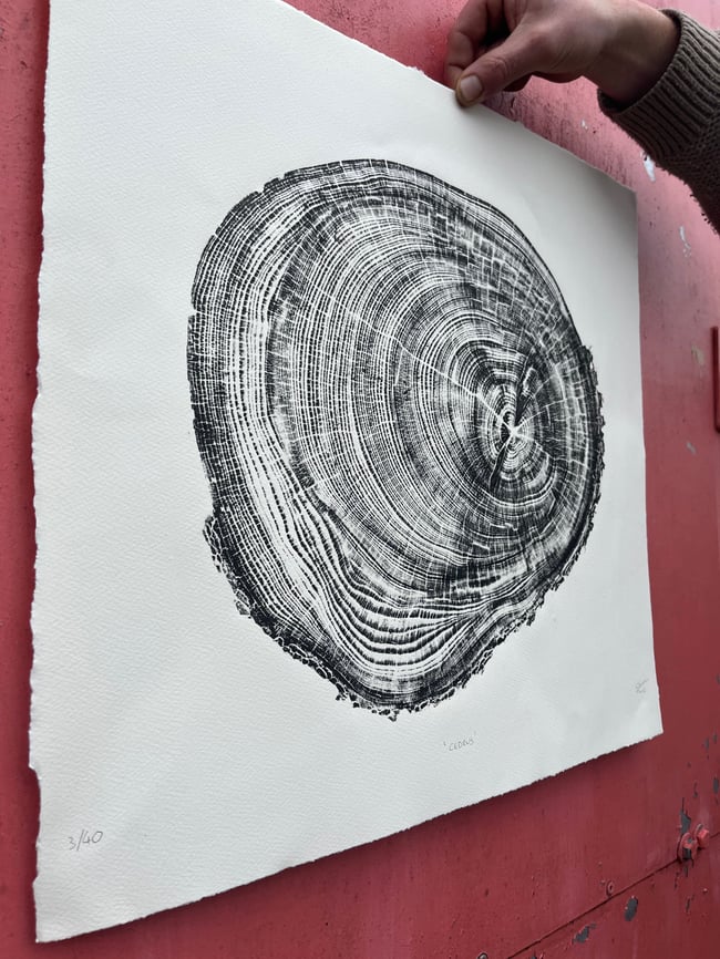 'CEDAR' End Grain Print ThackerWoodCraft