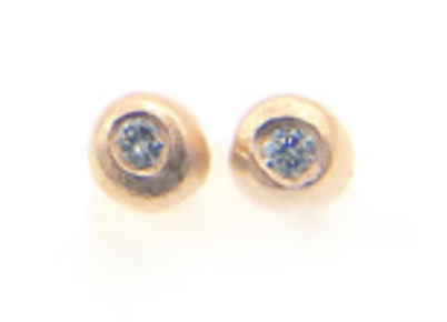 Image of Tiny 14 kt and diamond studs (multiple styles)