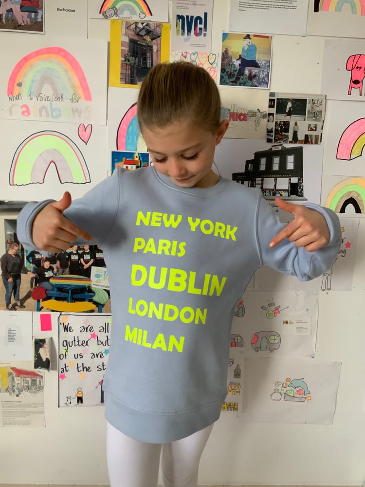 Image of Kids Dublin Blue Slogan