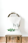 PERSONALIZED CANVAS TOTE WITH OUTER POCKETS 