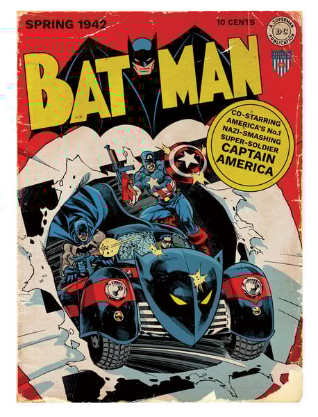 Image of Batman, Captain America