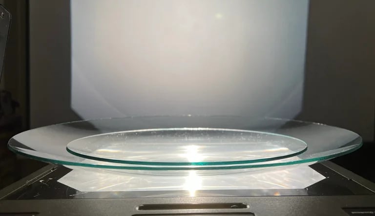 Image of New "SLOW" Convex Glass Plates for Liquid Light Shows