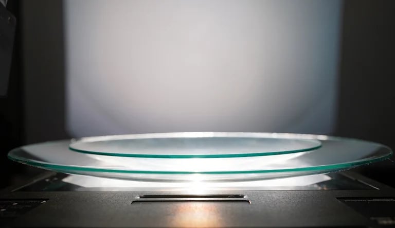 Image of "FAST" Convex Glass Plates for Liquid Light Shows