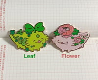 Image 1 of Axolotl Pin (Leaf/ Flower)