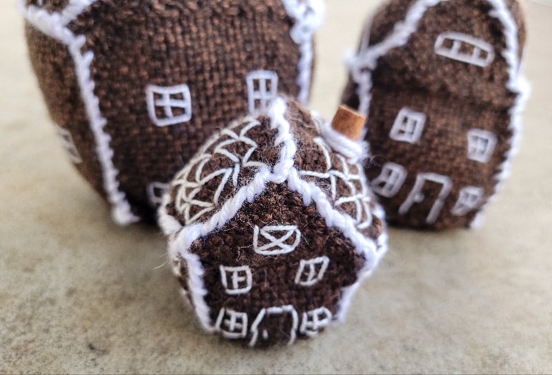 Image of Gingerbread House, Handwoven Soft Sculpture