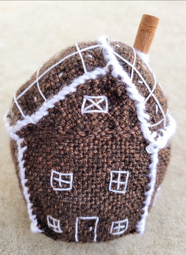 Image of Gingerbread House, Handwoven Soft Sculpture
