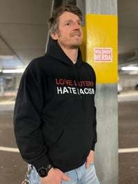 Image 1 of Love Lautern-Hate Racism Hoodie