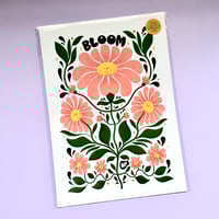 Image 3 of A3 Flower Bloom Pattern Dark