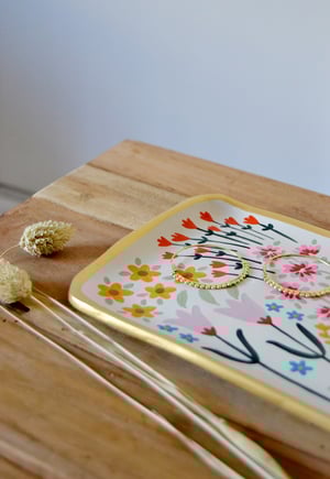 Image of BANDEJA DE CERAMICA PINTADA A MANO - 35