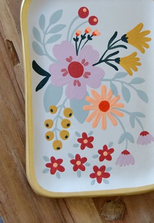 Image of BANDEJA DE CERAMICA PINTADA A MANO - 36