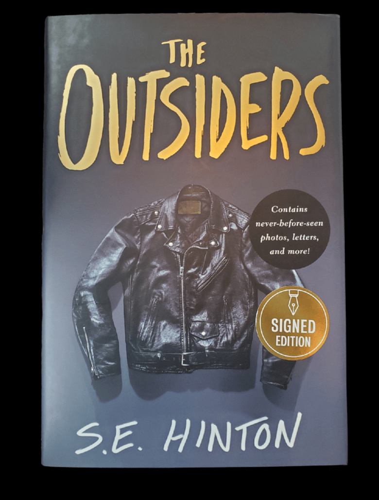 Image of The Outsiders. Autographed by S. E. Hinton. 50th Anniversary novel.