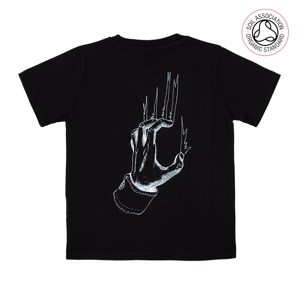 Scratch Black 'Back print' Kids-T (Organic)