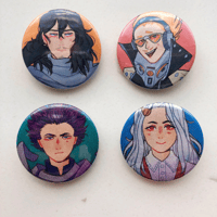 Image 4 of BNHA Erasermic Family Pinback Buttons
