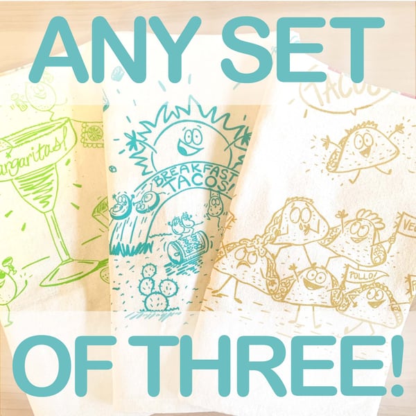 Image of Tea Towel set of THREE!
