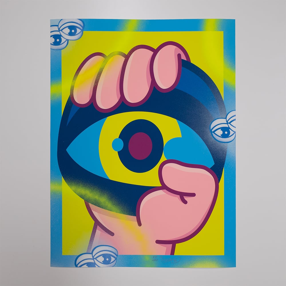 Image of 'Awareness is Key' Pink - Hand Painted Multiple pp 1/3