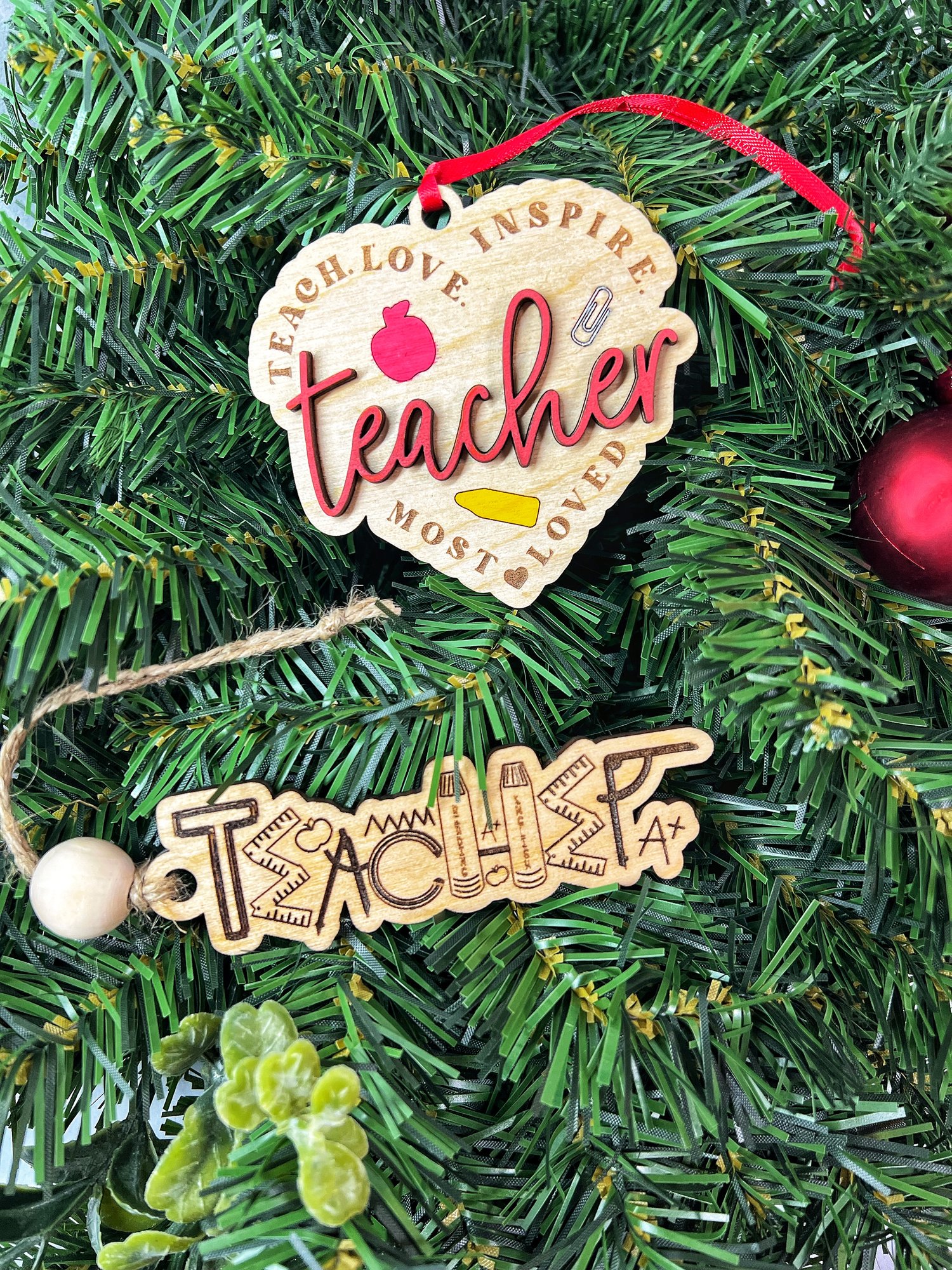 Teacher Ornaments | Created By Lore