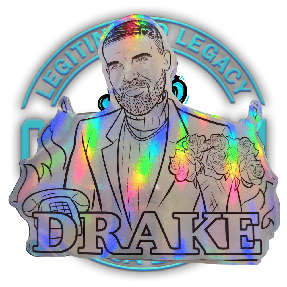 Image of Drake Holographic Sticker