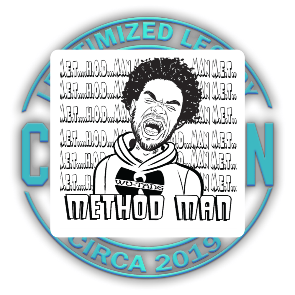 Image of MethodMan Sticker B&W
