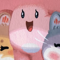 Image 4 of Rainy Day Mushroom Friends (Painting)