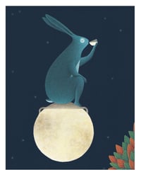 Rabbit on the moon