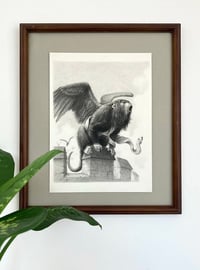 Image 1 of winged monkey - original drawing