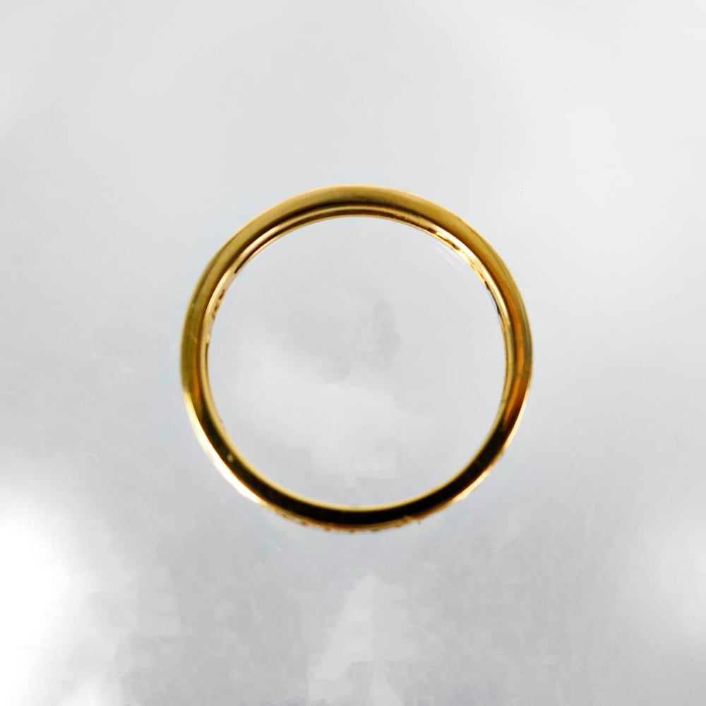 Image of 18ct yellow gold full circle, diamond channel set eternity ring. PJ0619 
