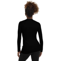 Image 4 of Black BOSSFITTED Women's Long Sleeve Compression Shirt 