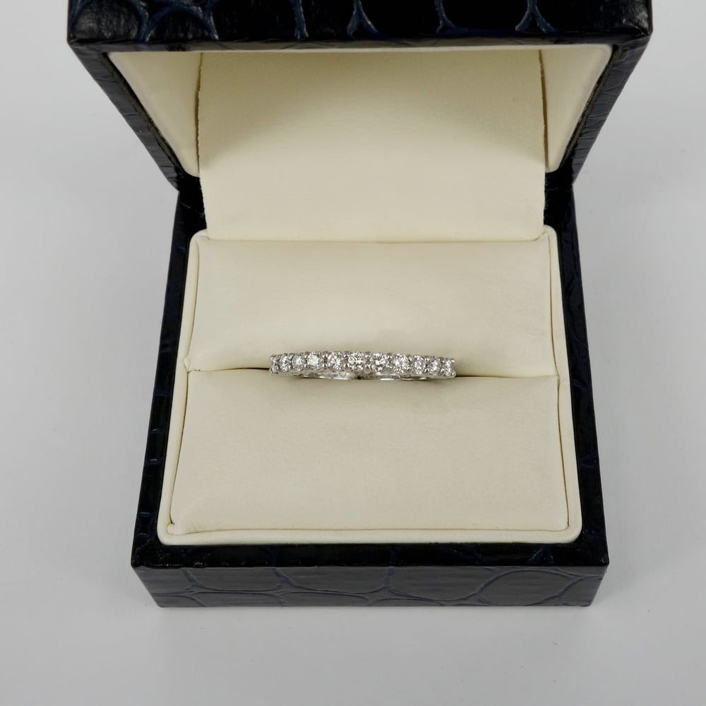 Image of 18ct white gold diamond set eternity ring. PJ3067