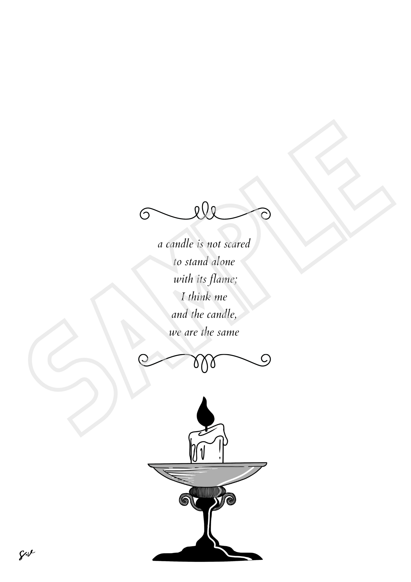"Candle" DIY Print Download