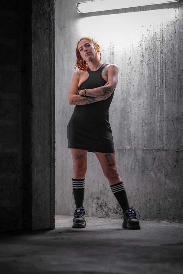 Image of MINI CROSS DRESS