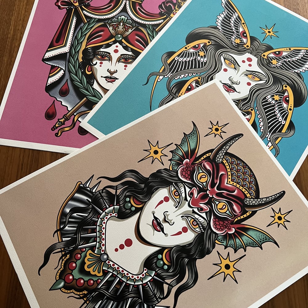 SET OF 3 PRINTS - LIMITED EDITION OF 50