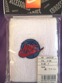 Image 2 of NIKE WRISTBAND BLUE/RED