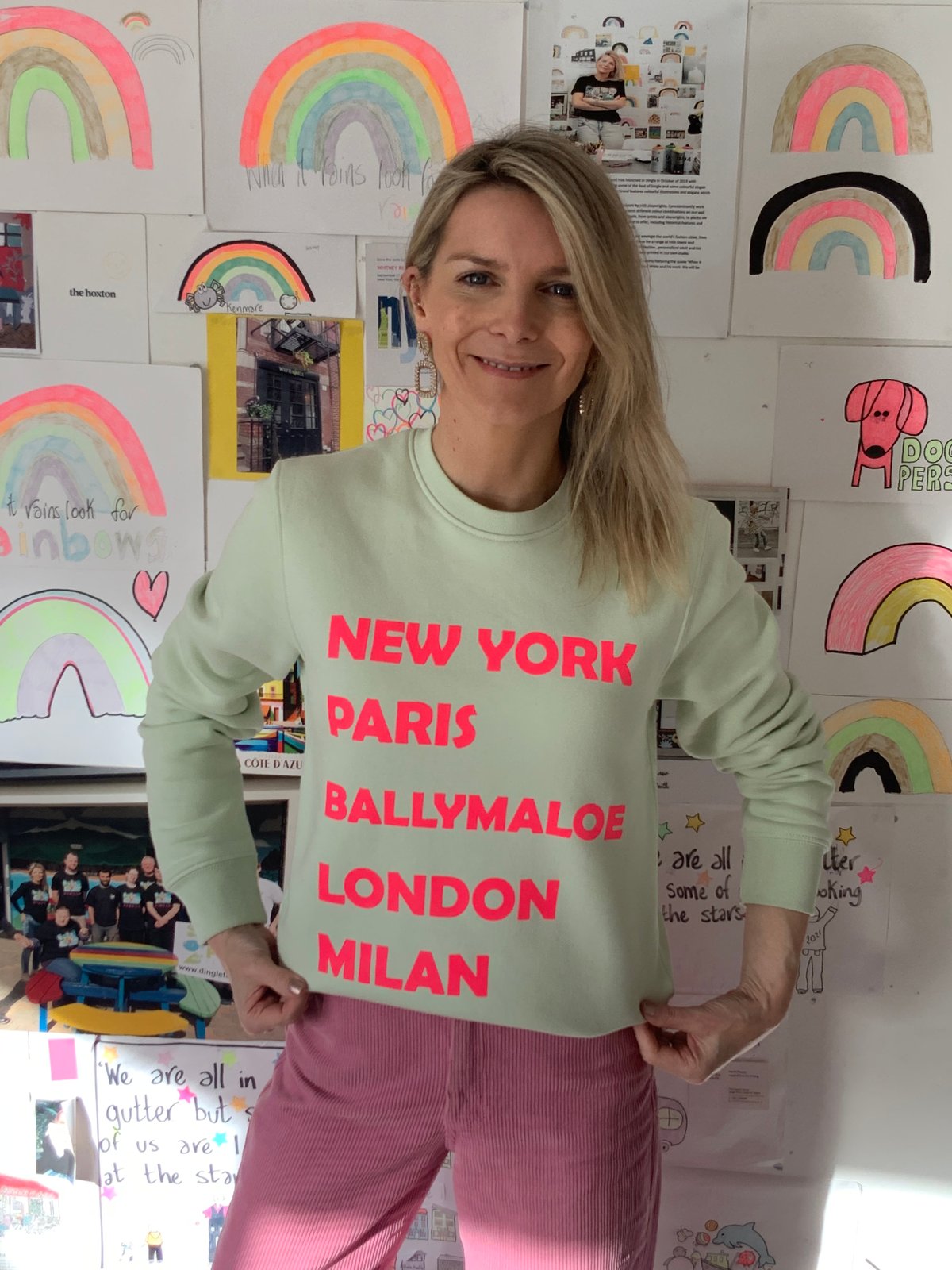Image of Ballymaloe Green Slogan Sweatshirt