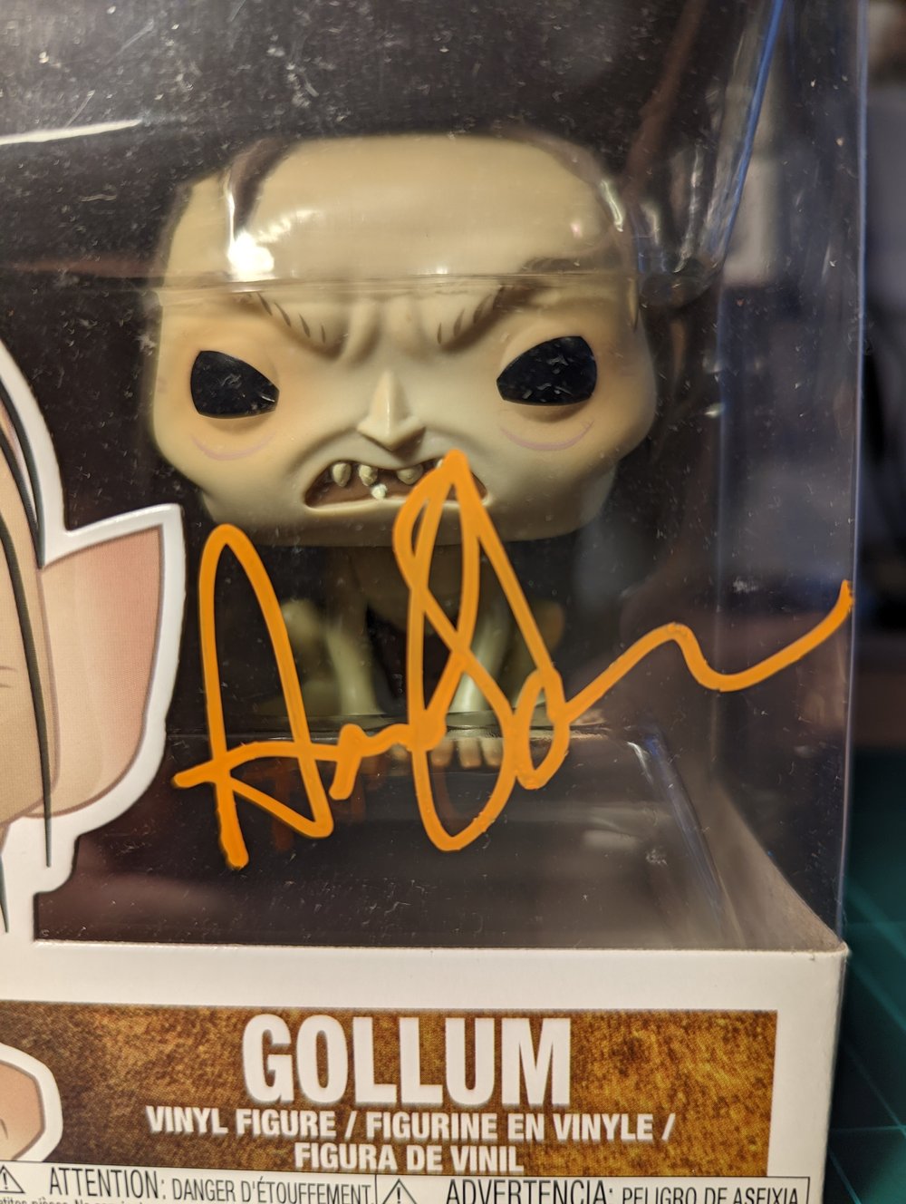 Lord of the Rings Andy Serkis Signed Gollum Pop