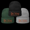 JAYWOLF ''Arrow + JayWolf'' Embroidered Beanie NATURE Black/Green/Gray