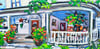 Kornrumph House Acrylic on Wood panel 6"X12" 2020