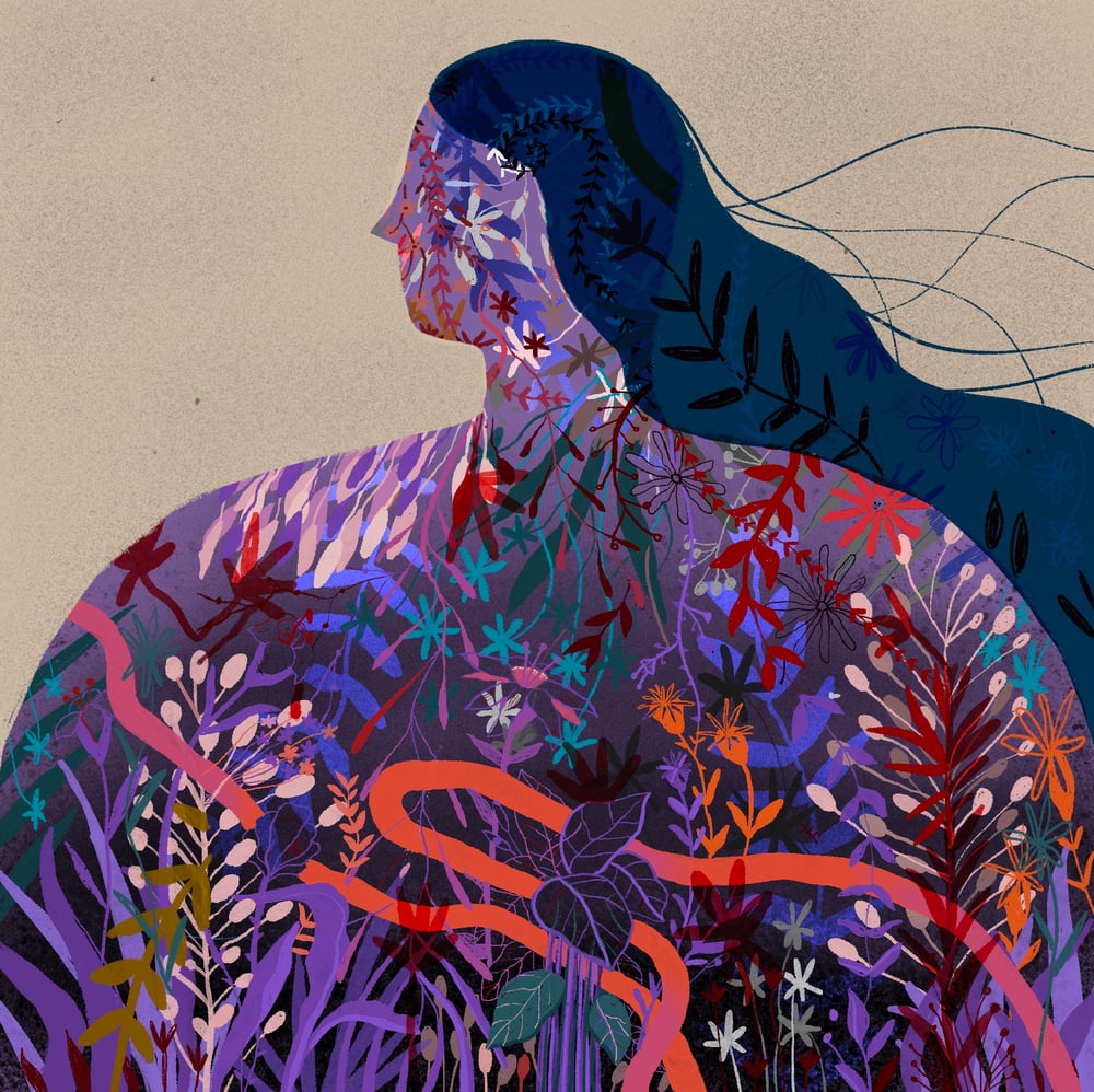 Image of Purple - 50x50 cm