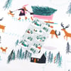 GIFT WRAP SERVICE - Winter Scene Christmas Gift Wrap by Lomond Paper Co.