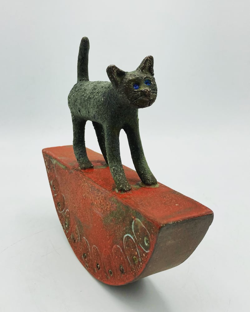 Image of Grey Rocking Cat