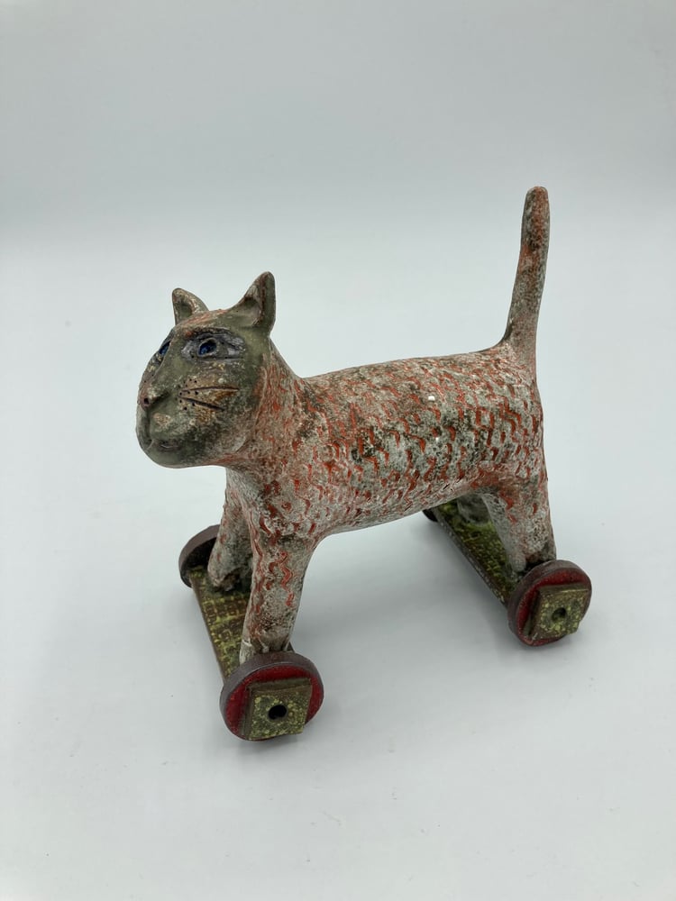 Image of Curious Cat on Wheels