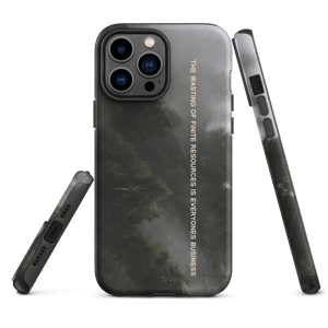 Finite Resources iPhone case