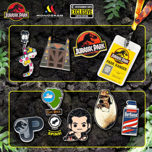 Jurassic Park Enamel Pin 5-Pack (Entertainment Earth Exclusive)