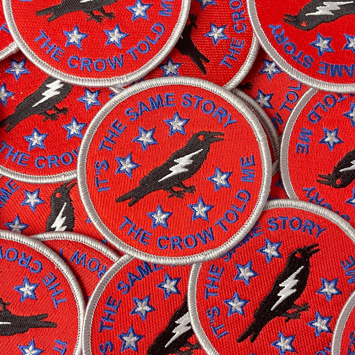 Crow Embroidered Patch - 3” Round