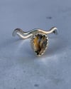 Lusty Amber Tourmaline Ring, Size 9